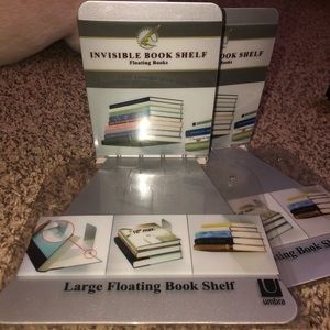 “Invisible” book shelves